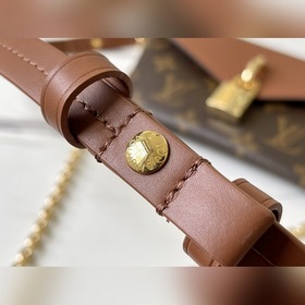 LV Модель M80763 Сумка Padlock on Strap цвета карамельного цвета 