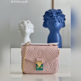 LV Micro Métis Почтовая сумка с цепочкой, модель M81390, розовая