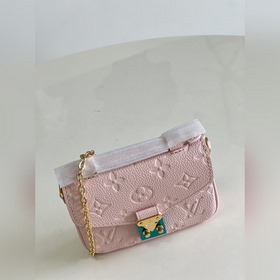 LV Micro Métis Почтовая сумка с цепочкой, модель M81390, розовая 
