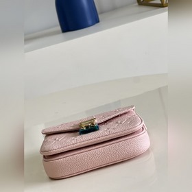 LV Micro Métis Почтовая сумка с цепочкой, модель M81390, розовая 
