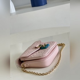 LV Micro Métis Почтовая сумка с цепочкой, модель M81390, розовая 