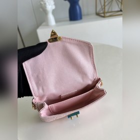 LV Micro Métis Почтовая сумка с цепочкой, модель M81390, розовая 