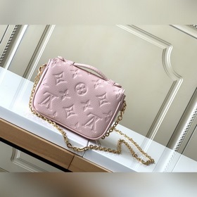 LV Модель M81390 Розовый Кожаная сумка на цепочке Серия MICRO MéT