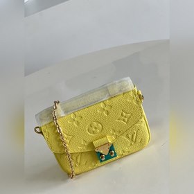 LV Micro Métis Почтовая сумка с цепочкой Модель M81390 Желтый С