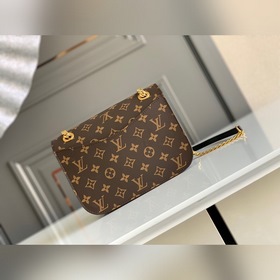 LV Модель M45592 PASSY Сумка на цепочке Сумка с цепочкой из тка