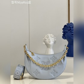 LV  Over The Moon Сумка-луна Сумка под мышку Модель M59825 Синя