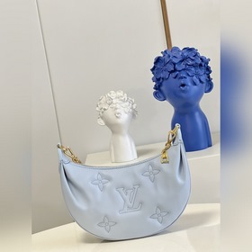 LV  Over The Moon Сумка-луна Сумка под мышку Модель M59825 Синя