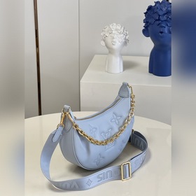 LV  Over The Moon Сумка-луна Сумка под мышку Модель M59825 Синя