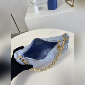 LV  Over The Moon Сумка-луна Сумка под мышку Модель M59825 Синя