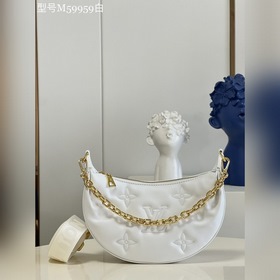 LV  Over The Moon Сумка-луна Сумка под мышку Модель M59959 Белы