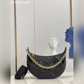 LV  Over The Moon Сумка-луна Сумка под мышку Модель M59799 Черн