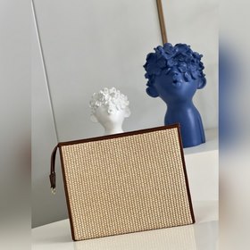 LV Сумка с плетеным цепочкой из рафиа Модель M81366 коричневая С
