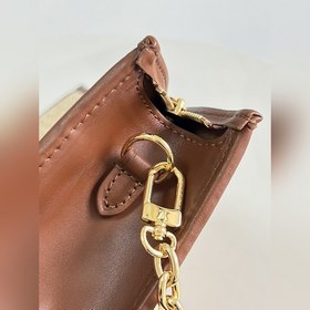 LV Сумка с плетеным цепочкой из рафиа Модель M81366 коричневая С