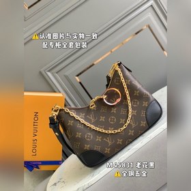 LV Модель M45831 Черный сумочка на цепочке через плечо Кожа истер