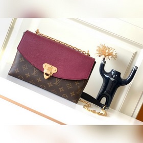 LV Модель M43715 Старая фиолетовая сумка с цепочкой, сумка через