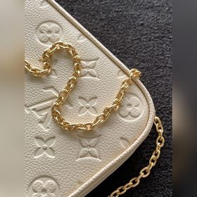 LV Easy Pouch On Strap сумка, модель M81066, молочно-белый  Весе