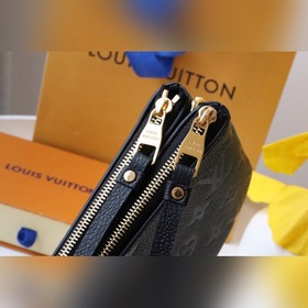 LV Модель M69203 Тиснение Сумка DOUBLE ZIP POCHETTE Сумка Doubl
