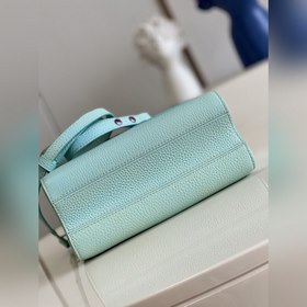 Средняя сумка LV Twist, модель M50282, перламутрово-синяя, полнос