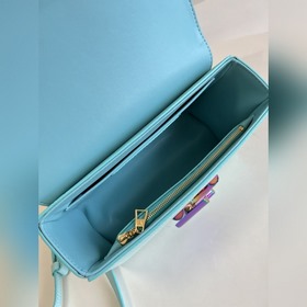 Средняя сумка LV Twist, модель M50282, перламутрово-синяя, полнос