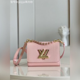 LV Twist маленькая сумка, модель m50332, перламутровый розовый, к