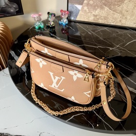 LV  Multi Pochette Accessories Сумка Модель M45777 Коричневый ше