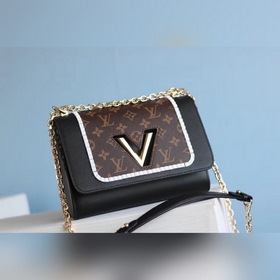 Средняя сумка LV Twist через плечо Средняя сумка Twist с клапаном