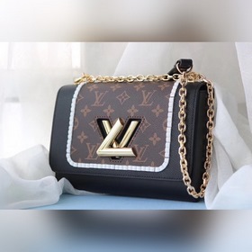 Средняя сумка LV Twist через плечо Средняя сумка Twist с клапаном