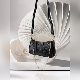 LV Easy Pouch On Strap сумка, модель M80349, черная, сумка через 