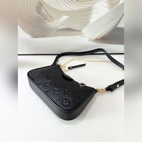 LV Easy Pouch On Strap сумка, модель M80349, черная, сумка через 