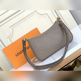 Сумка LV Easy Pouch On Strap, модель M80349, персиковый цвет с ти