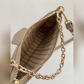 Сумка LV Easy Pouch On Strap, модель M80349, персиковый цвет с ти