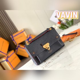 LV VAVIN маленькая сумка, модель M52271, темно-синяя с тиснением