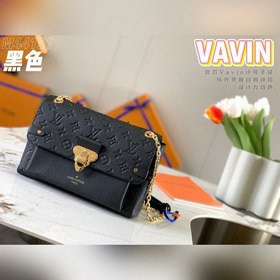 LV VAVIN маленькая сумка, модель M44151, черная с тиснением Эта