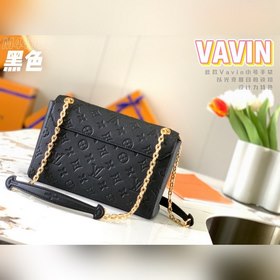 LV VAVIN маленькая сумка, модель M44151, черная с тиснением Эта 