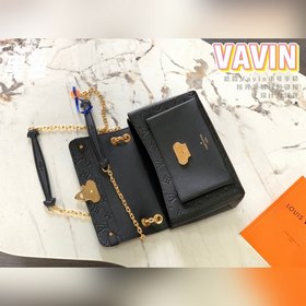 LV VAVIN маленькая сумка, модель M44151, черная с тиснением Эта 