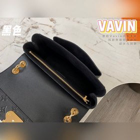 LV VAVIN маленькая сумка, модель M44151, черная с тиснением Эта 