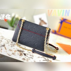 LV Vavin маленькая сумка, модель M44550, темно-синяя с тиснением 