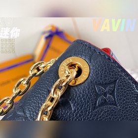LV Vavin маленькая сумка, модель M44550, темно-синяя с тиснением 