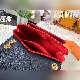 LV Vavin маленькая сумка, модель M44550, темно-синяя с тиснением 