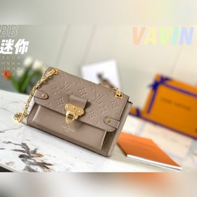 LV Vavin маленькая сумка, модель M44550, слоновая кость с тиснени