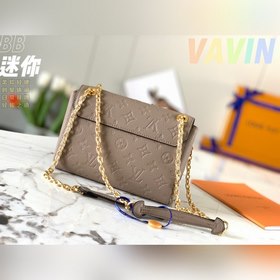 LV Vavin маленькая сумка, модель M44550, слоновая кость с тиснени
