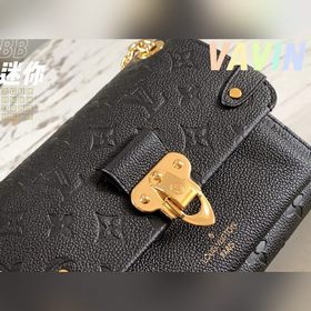 LV Vavin маленькая сумка, модель M44550, черная с тиснением Гладк