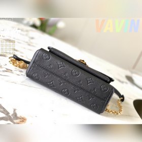 LV Vavin маленькая сумка, модель M44550, черная с тиснением Гладк