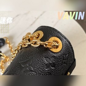 LV Vavin маленькая сумка, модель M44550, черная с тиснением Гладк