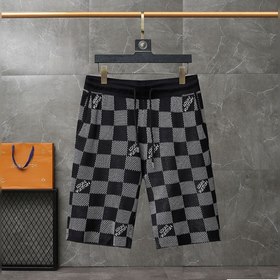 LV Louis Vuitton Летние модные шорты Шорты с дизайном виде шахмат