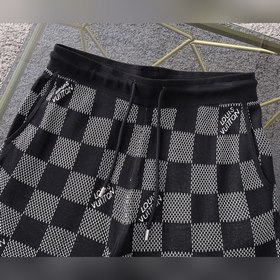 LV Louis Vuitton Летние модные шорты Шорты с дизайном виде шахмат
