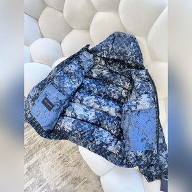 LV Пуховик с капюшоном, унисекс  Мотив Monogram Tapestry из осен