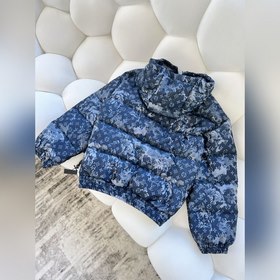 LV Пуховик с капюшоном, унисекс  Мотив Monogram Tapestry из осен