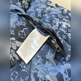LV Пуховик с капюшоном, унисекс  Мотив Monogram Tapestry из осен