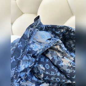 LV Пуховик с капюшоном, унисекс  Мотив Monogram Tapestry из осен